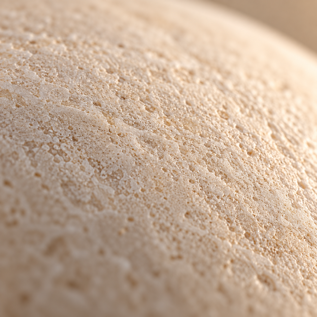 The matte surface of the Pebble, close up